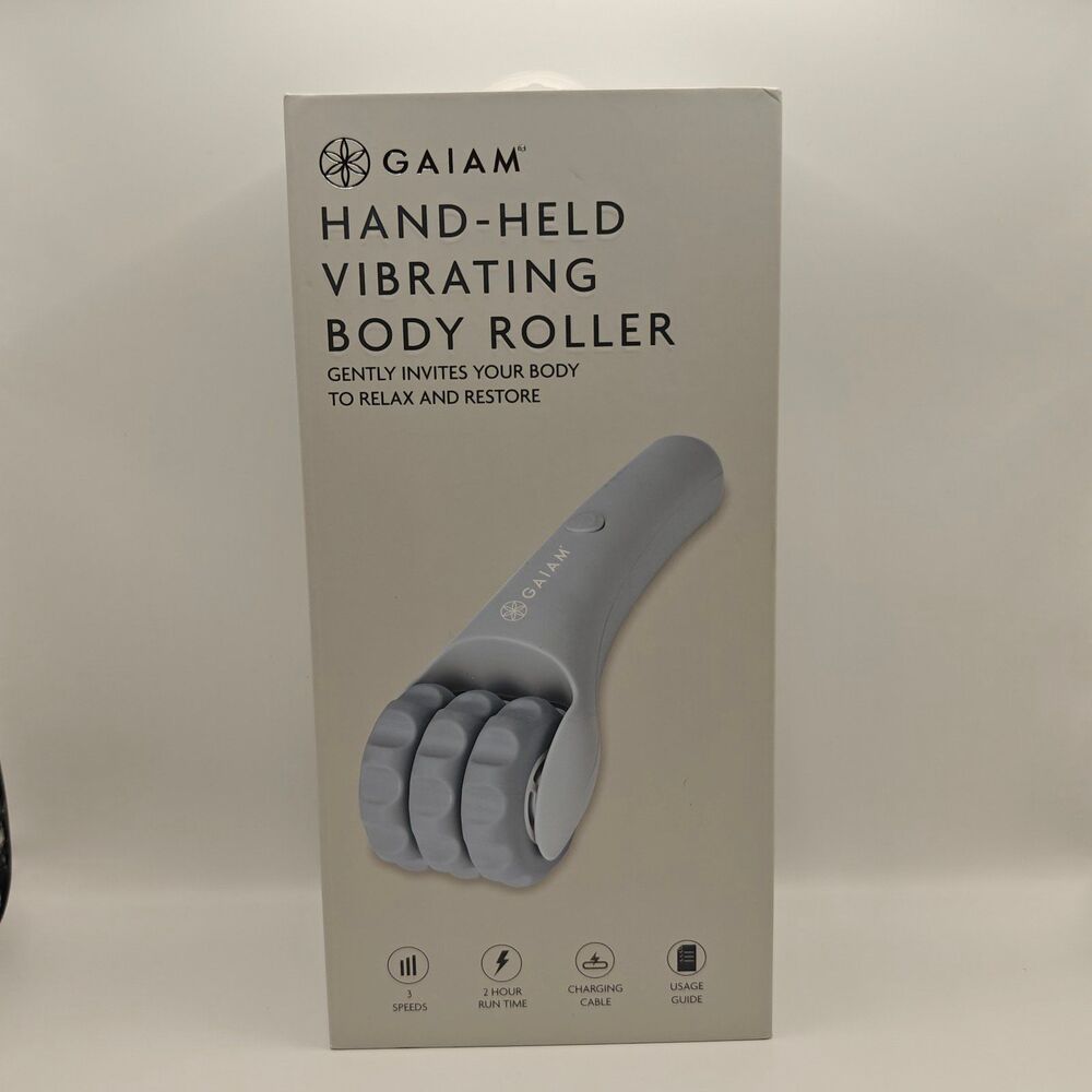 Gaiam Hand-Held Vibrating Body Roller New in Box